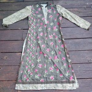 Vintage rose tunic dress beautiful print